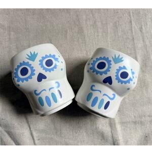 Don Julio Tequila Skull Mug Day of the Dead by Claudio Limon Lot of 2 Gently Use